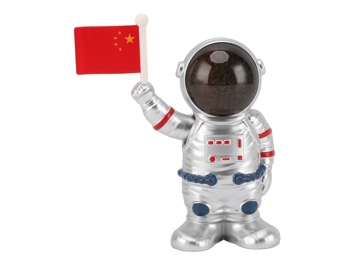 Ornamento de Astronauta com Braço Mexendo Energia Solar Decor para Carro e Casa | S/MARCA