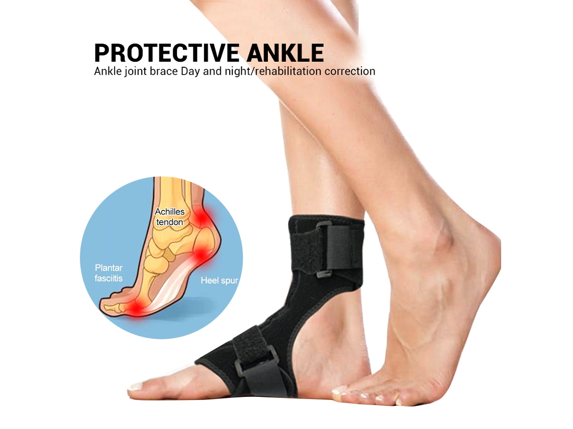 Business ginástica Plantar Fasciite Splint Brace Suporte Ajustável Pé Esquerdo Direito Arco Ankle Noturno
