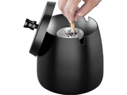 Cinzeiro de Aço Inoxidável com Tampa ZYBLSSBB