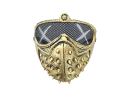 Máscara Steampunk Meia Face Para Halloween E Cosplay