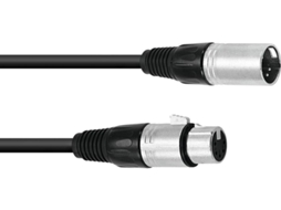 Cabo XLR OMNITRONIC 5pin 3m bk