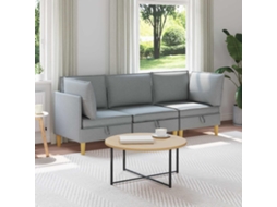 Vidaxl Conjunto De Sofá Modular Com Armazenamento 3 Unid. Tecido