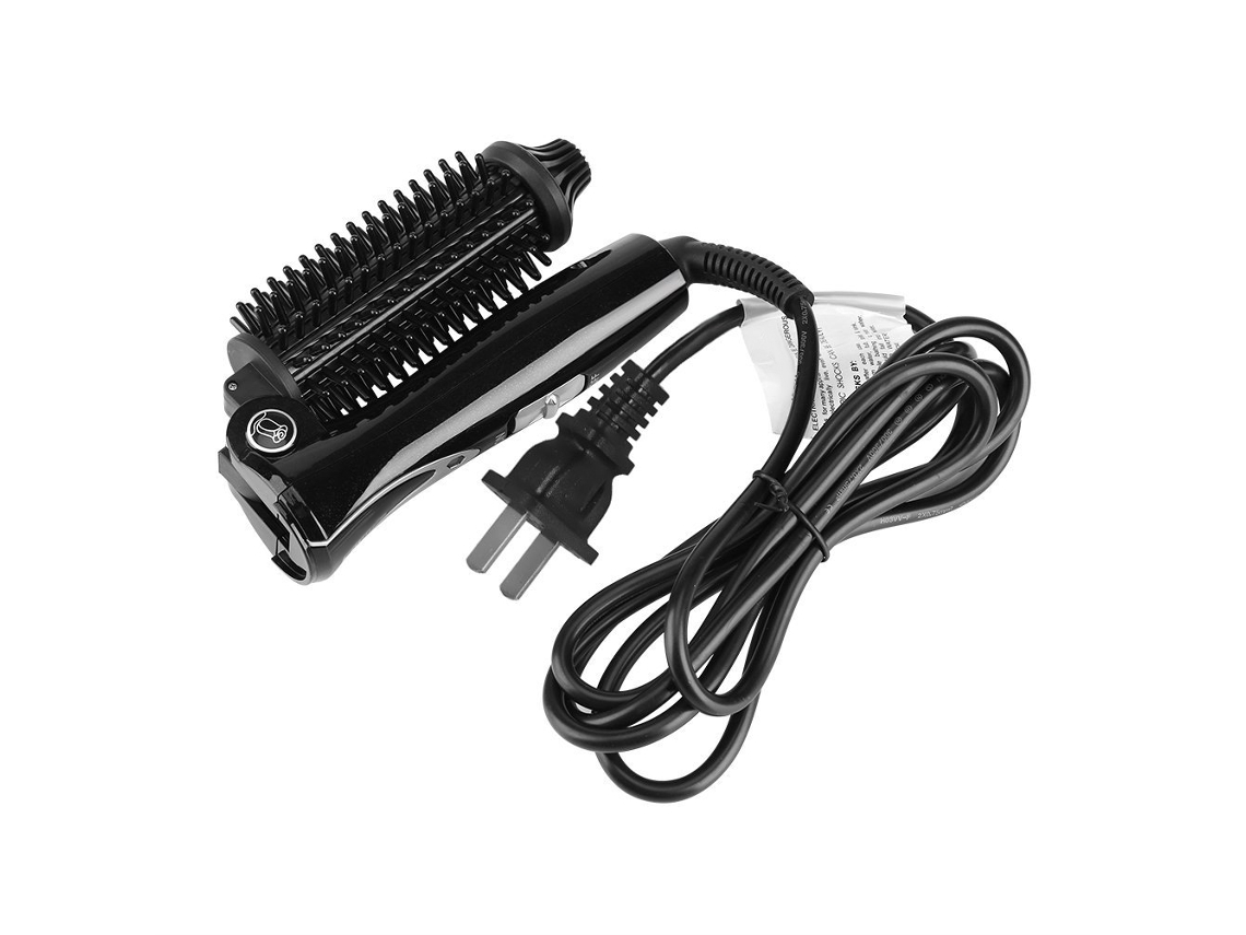 Escova modeladora dobrável de turmalina e cerâmica com íons negativos, modelo 2026, ferramenta segura para estilizar o cabelo.
