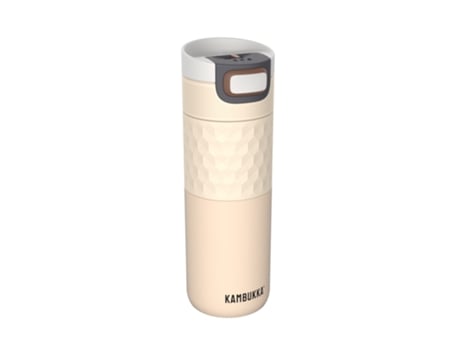 Garrafa Térmica Etna 500 Ml de Aço Inoxidável Anti-Gota Anti-Derramamento. Quase Bege KAMBUKKA