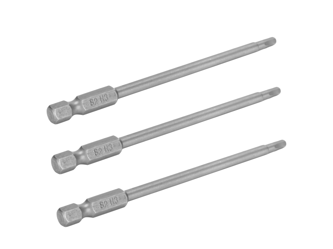 10 Peças Broca Parafuso Hexagonal 3mm Magnética Elétrica Robusta Ferramenta Manual Hardware S1/4 100mm