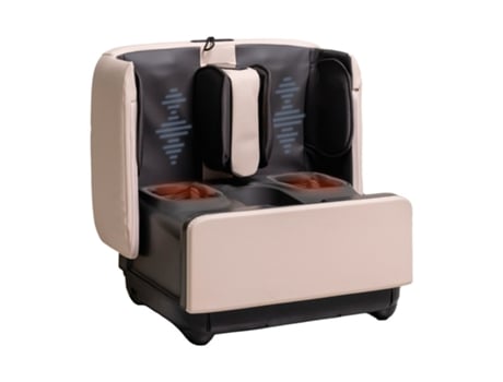 Massajador De Pés Gesas Puf Vibração Shiatsu, Aquecimento Com Apoio Para Os Pés Otomano Gess