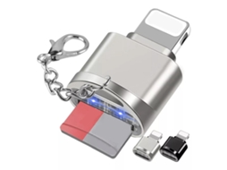 Lurelia Leitor De Cartões Usb Sd/tf Para Iphone/ios, Plug Play