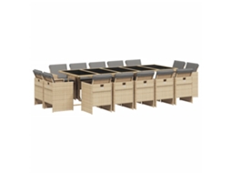 Garden Dining Set, Garden Dining Sets Vidaxl Bege Rattan / Vime (n/a)