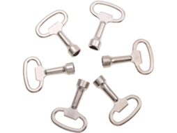 Conjunto De 6 Chaves Soquete Triangulares Prateadas 2x1, 5 Polegadas, Em Aço Inoxidável, Para Uso Elétrico