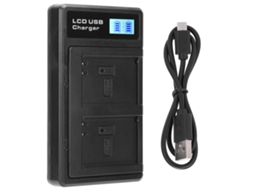 Cargador De Batería Portátil Para Cámara Nb‑10l Cargador Dual Con Pantalla Lcd De Visualización