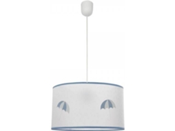 Candeeiro de Teto FABRILAMP Lluvia (Azul Claro - E27 - 60 W - Têxtil)