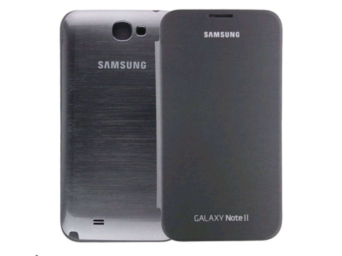 Capa Flip Cover SAMSUNG GALAXY Note II Cinza EFC-1J9F