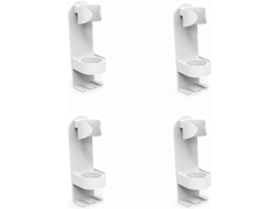 Conjunto De 4 Suportes Para Escova De Dentes Elétrica - Suporte De Parede Para Escova De Dentes - Branco