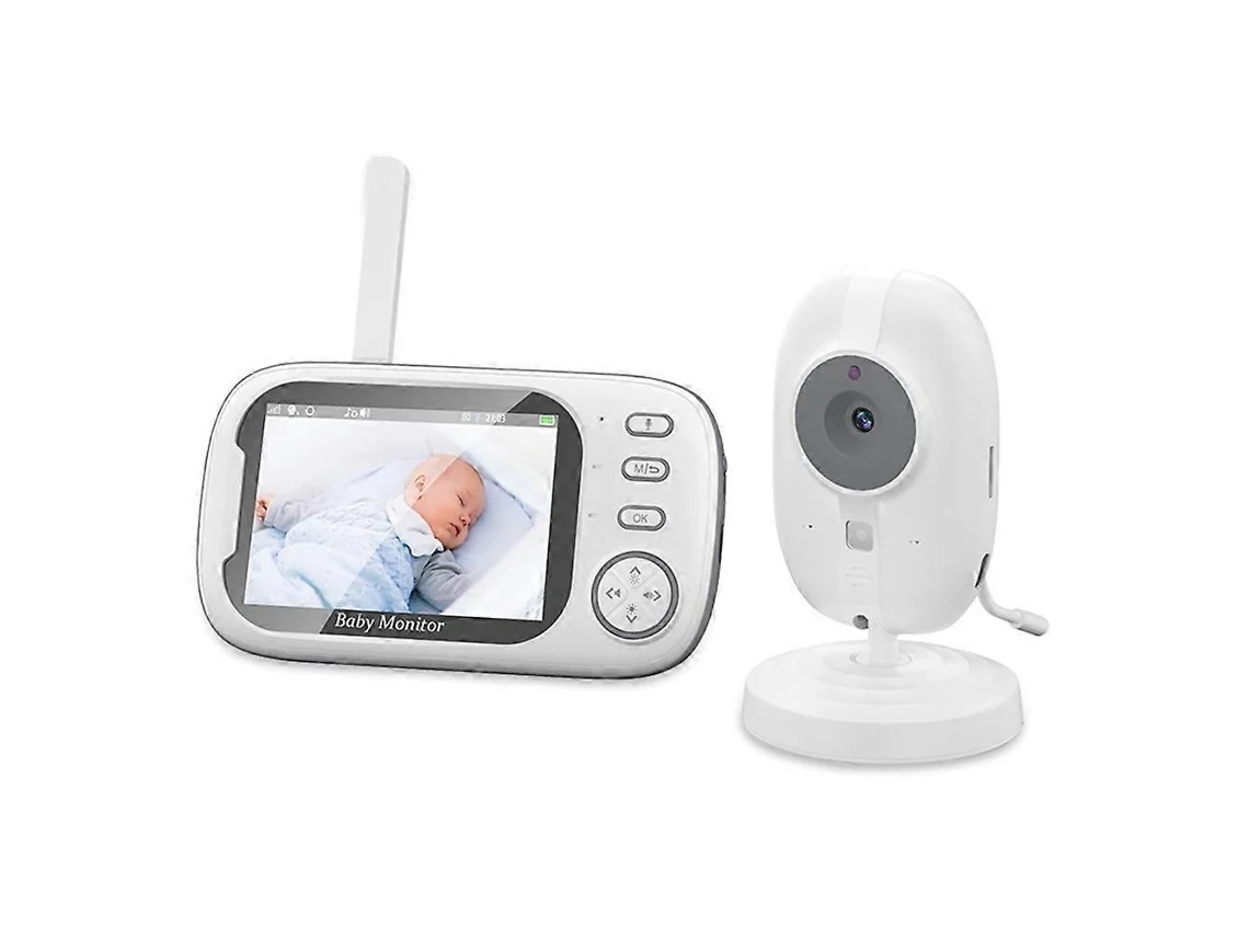 Monitor De Vídeo Para Bebês, Tela Ips De 3,5 Polegadas, Alerta De Alimentação Com Canção De Ninar, Plugue Ue Brilvibera