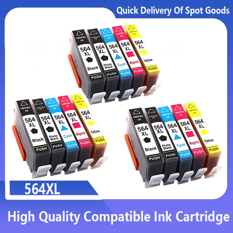 Conjunto de 3 Tinteiros Hp Deskjet 3070a, 3520, 3521, 3522, 3526 e Officejet 4610, 4612 e 4620 . MDUG (15 Unidades Cada)