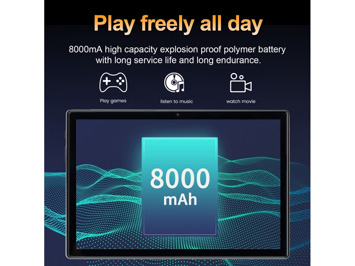 Tablet EOOCOO (memória 6+128g, Bateria 8000mah)