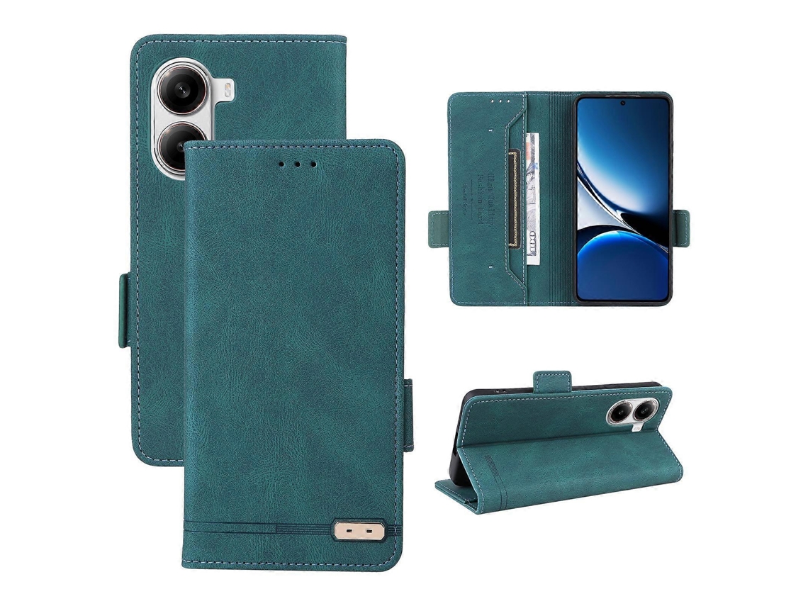 Capa De Couro Com Fecho Magnético Para Celular