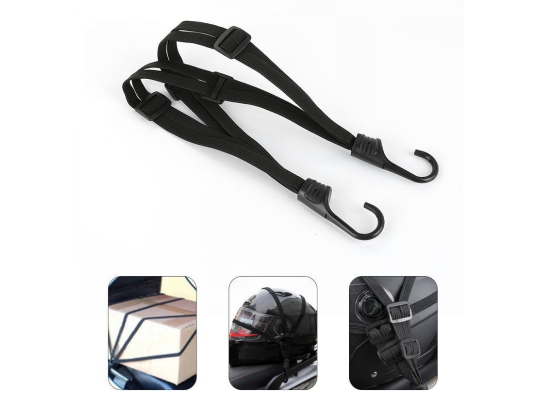 2x Rede De Bagagem Para Motocicleta 60cm