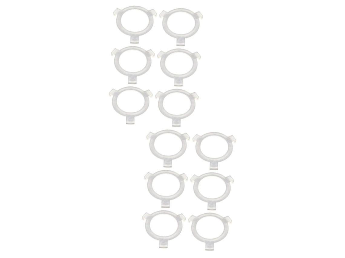 Conjunto De 12 Anéis Adaptadores Para Fixação De Lâmpadas E Acessórios Para Abajures