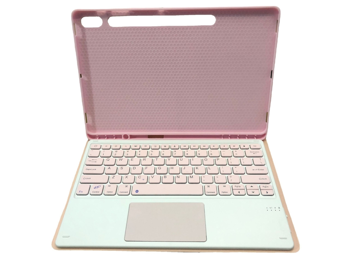 Lurelia Capa Com Teclado Bluetooth Para Samsung Tab S8plus 12.4 Com Teclado Touch Magic, Rosa