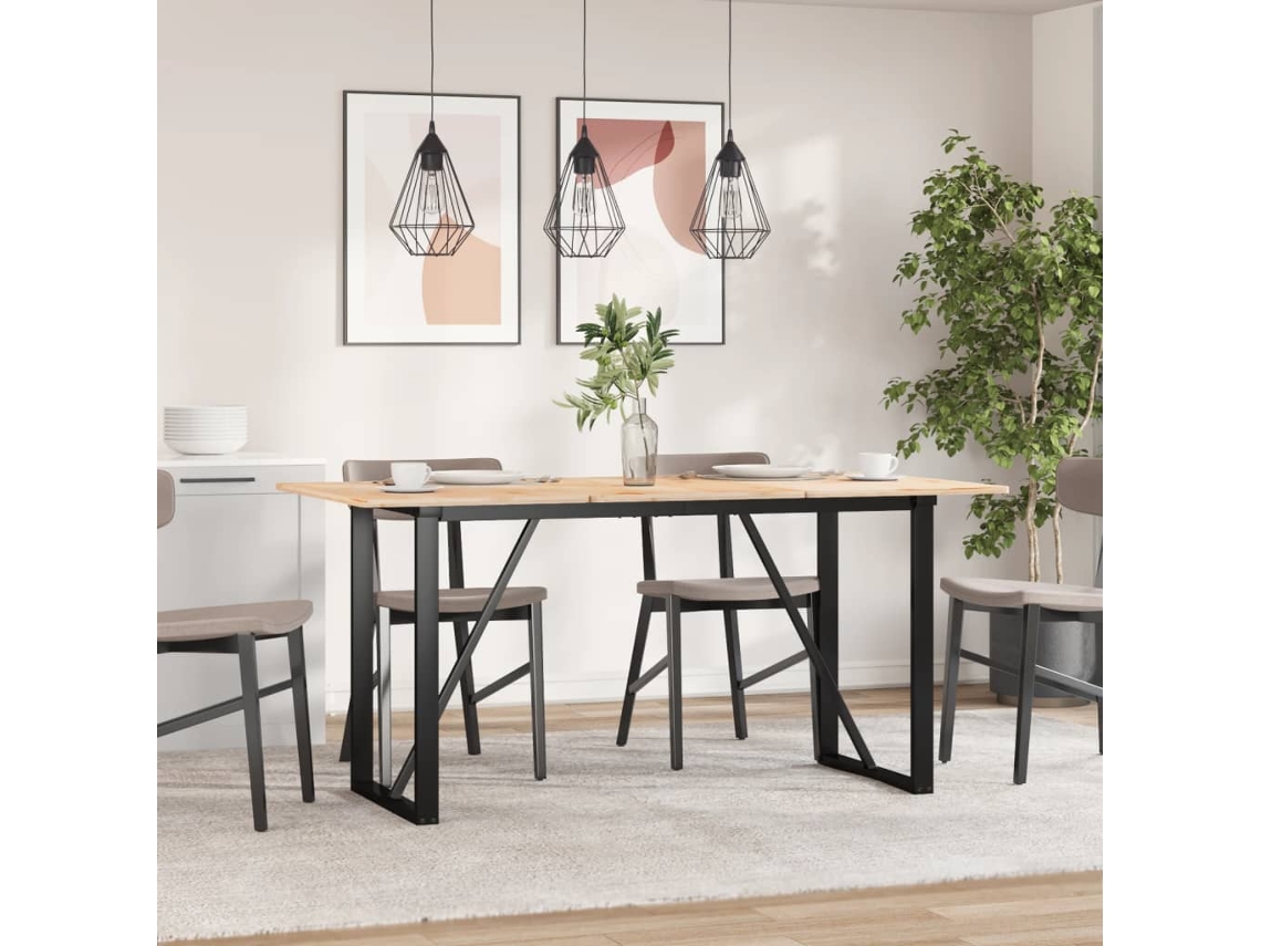 Vidaxl Pernas Para Mesa De Jantar Estrutura Em O Aço