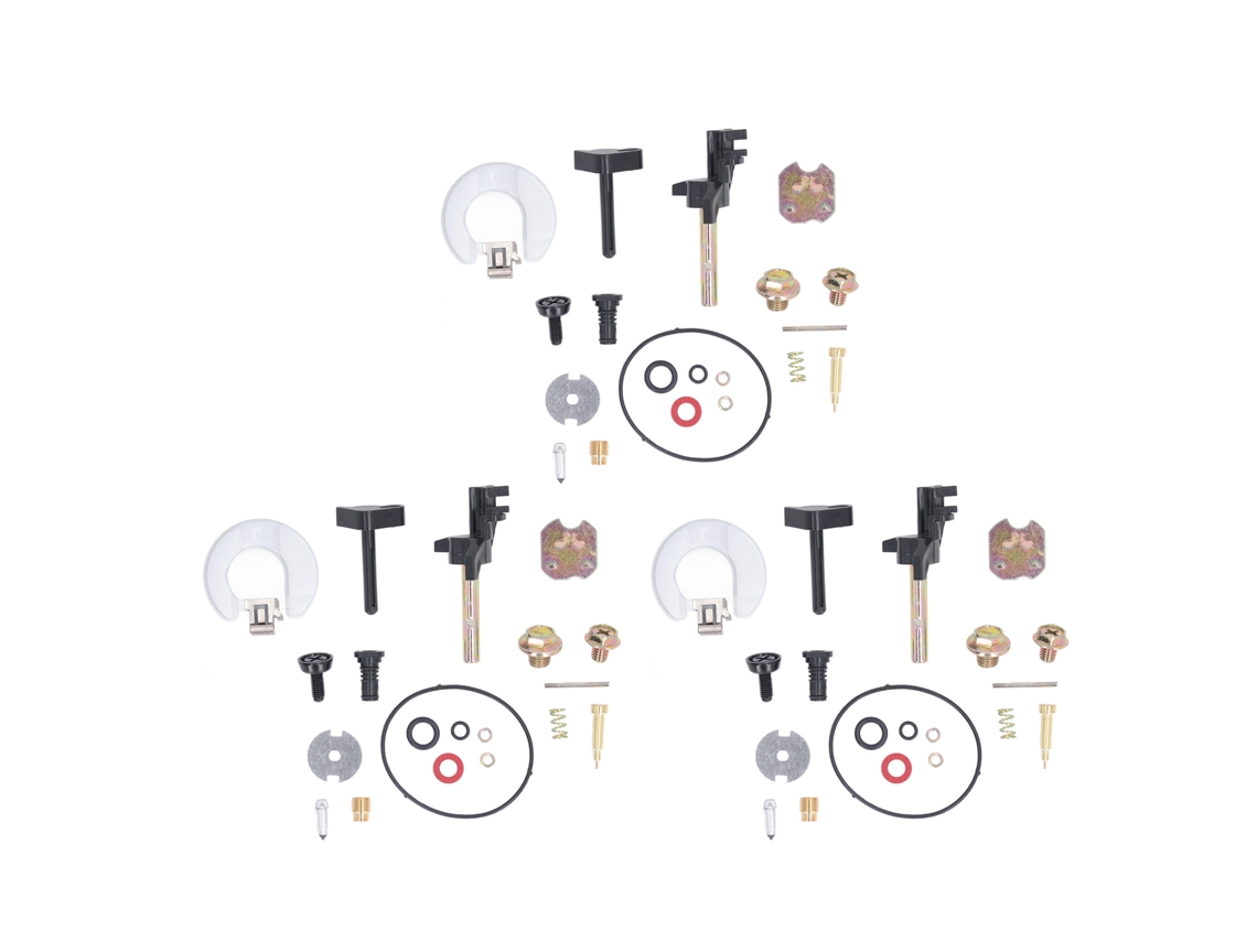 3 Kit Reforma Carburador Reparo Substituição Motor 168f 170f Bomba Água Cortador Grama