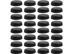 Pacote Com 32 Deslizadores De Ferro Forjado 1-1 2 Polegadas Pés Móveis Pátio, Protetores De Piso Plástico 38mm