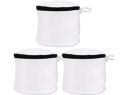 Conjunto de 3 Sacos Malha para Sutiã, Rede para Lavar Roupa na Máquina de Lavar BRILVIBERA