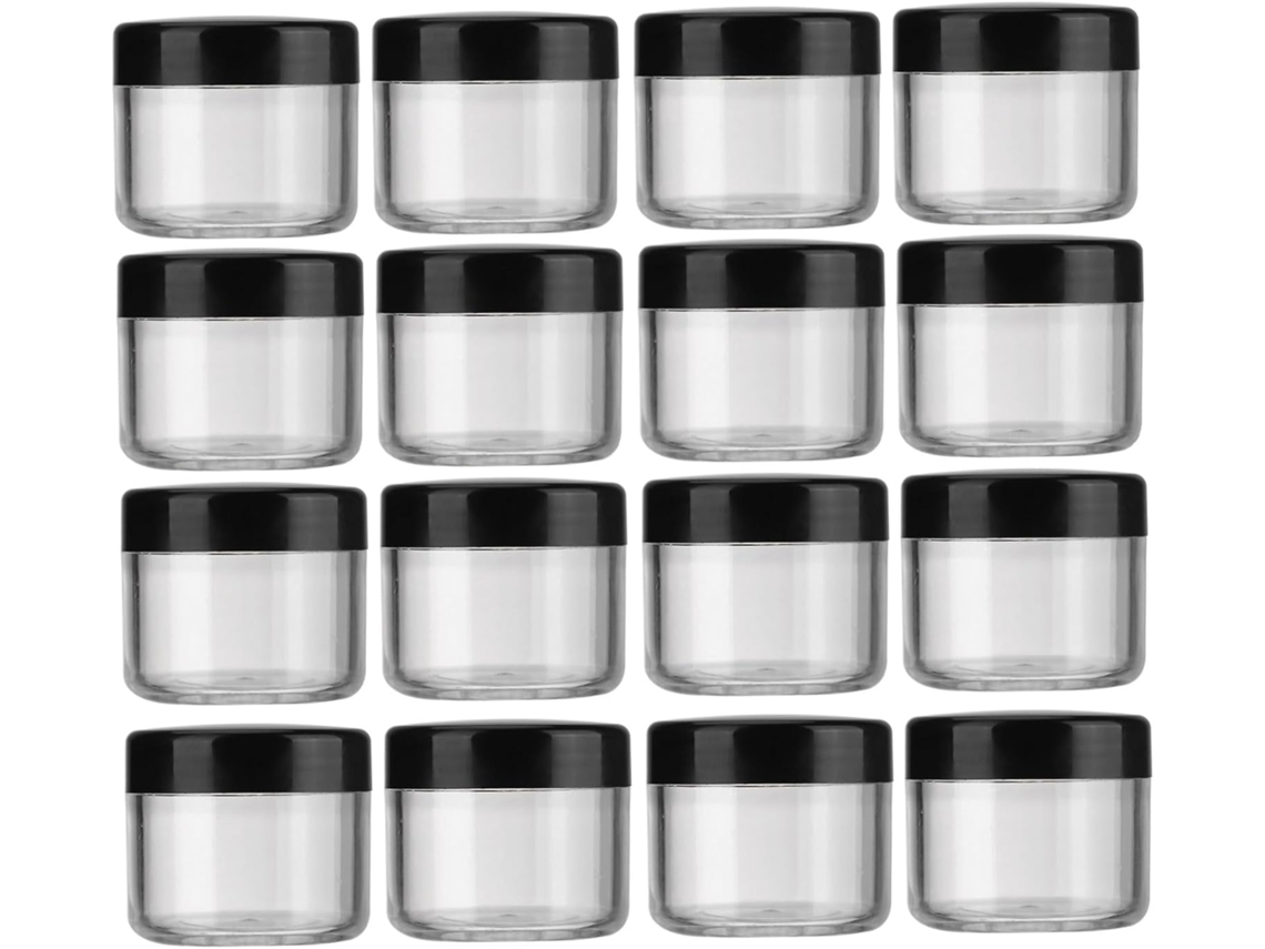 De 1 De Potes De Plástico Transparente Para Cremes E Cosméticos, Recipientes Práticos E Recarregáveis.
