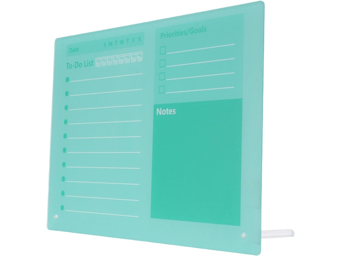 Quadro de Planejamento para Escrita com Marcador Apagável a Seco Calendário de Mesa em Acrílico Espesso SFUSHOS