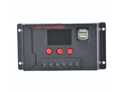 Controlador de Carga Solar para Painel Fotovoltaico, Sistema de Carregamento de Bateria de Lítio, 12v/24v, 30a