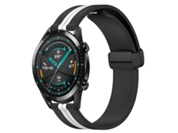 Pulseira De Silicone Dobrável Com Fecho Magnético Para Huawei Gt2 (46 Mm E 22 Mm).
