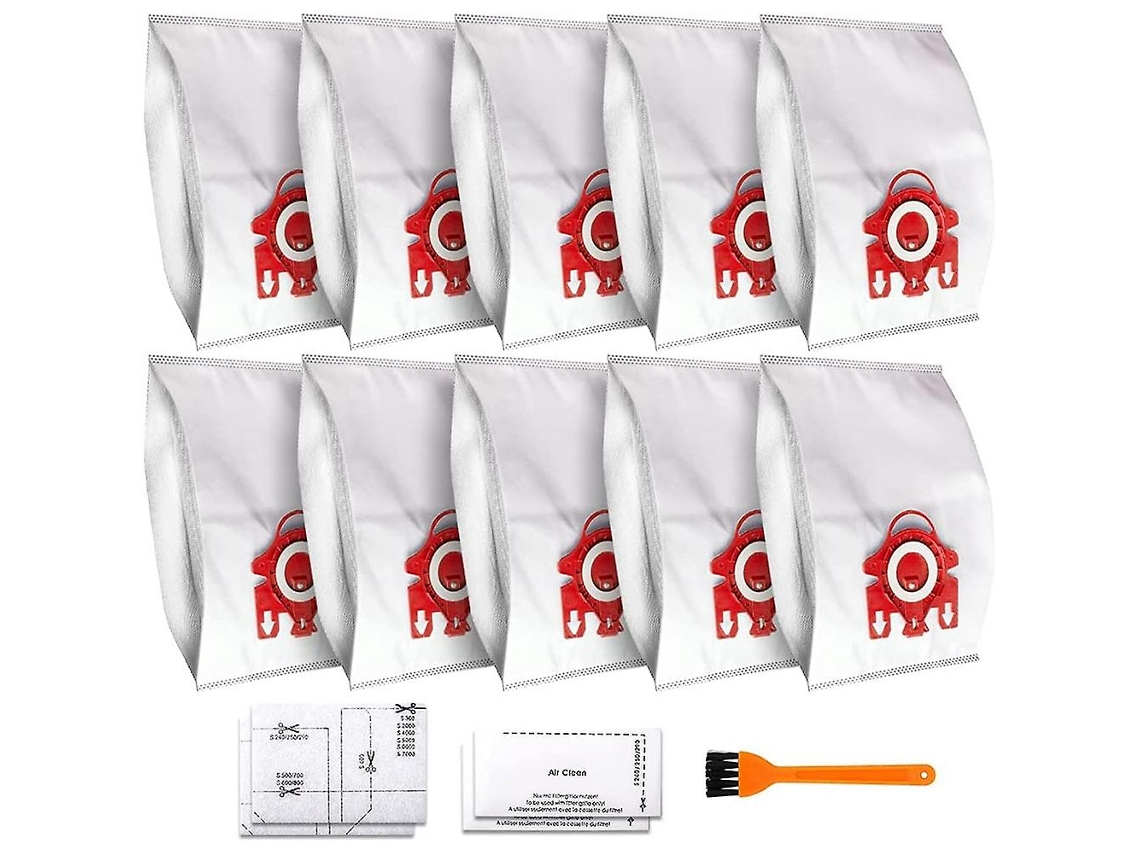 10 Peças para Saco de Pó Airclean 3D Efficiency para Miele Fjm,Compactc2