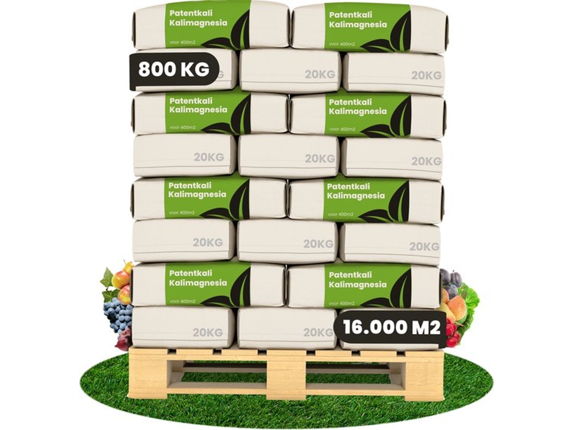 Fertilizante De Potássio E Magnésio Patentkali 40x 800 Kg Para 16.000 M2 Organifer
