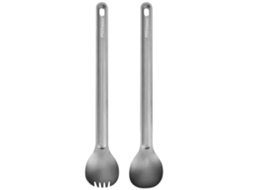 Conjunto Colher e Spork Ti Camping 2pcs