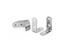 5 Peças de Suporte de Ângulo de 90 Graus em Aço Inoxidável 40mm X 40mm X 16mm com 4 Orifícios para Móveis e Estruturas