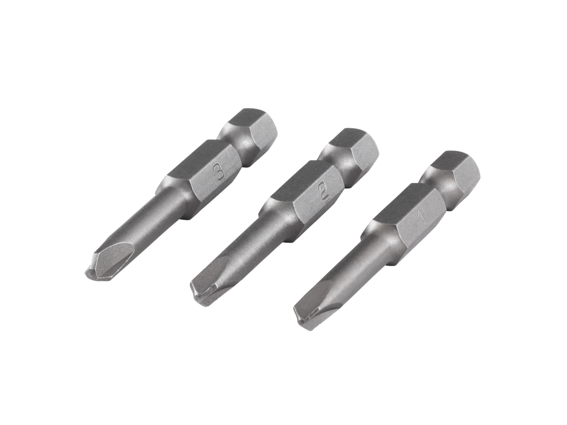 WOLFCRAFT 1268000 1 Conjunto de Pontas de Aparafusadora com 3 Peças Tri-Wing 1, 2, 3
