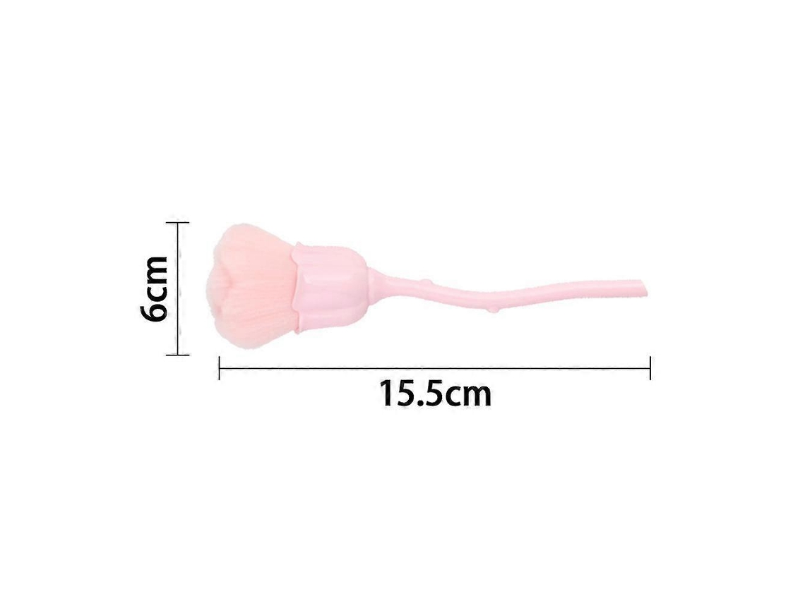 Removedor De Pó Para Nail Art, Escova Macia Rosa, Acrílico Para Nail Art, Manicure, Limpeza De Pó Para Aparar Unhas, Limpeza, Pinc Slowmoose