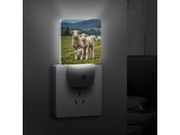 Luminária Noturna De Cordeiro E Ovelha, Retirada Da Parede, Luz Noturna Led Com Sensor Crepuscular, Luzes Noturnas