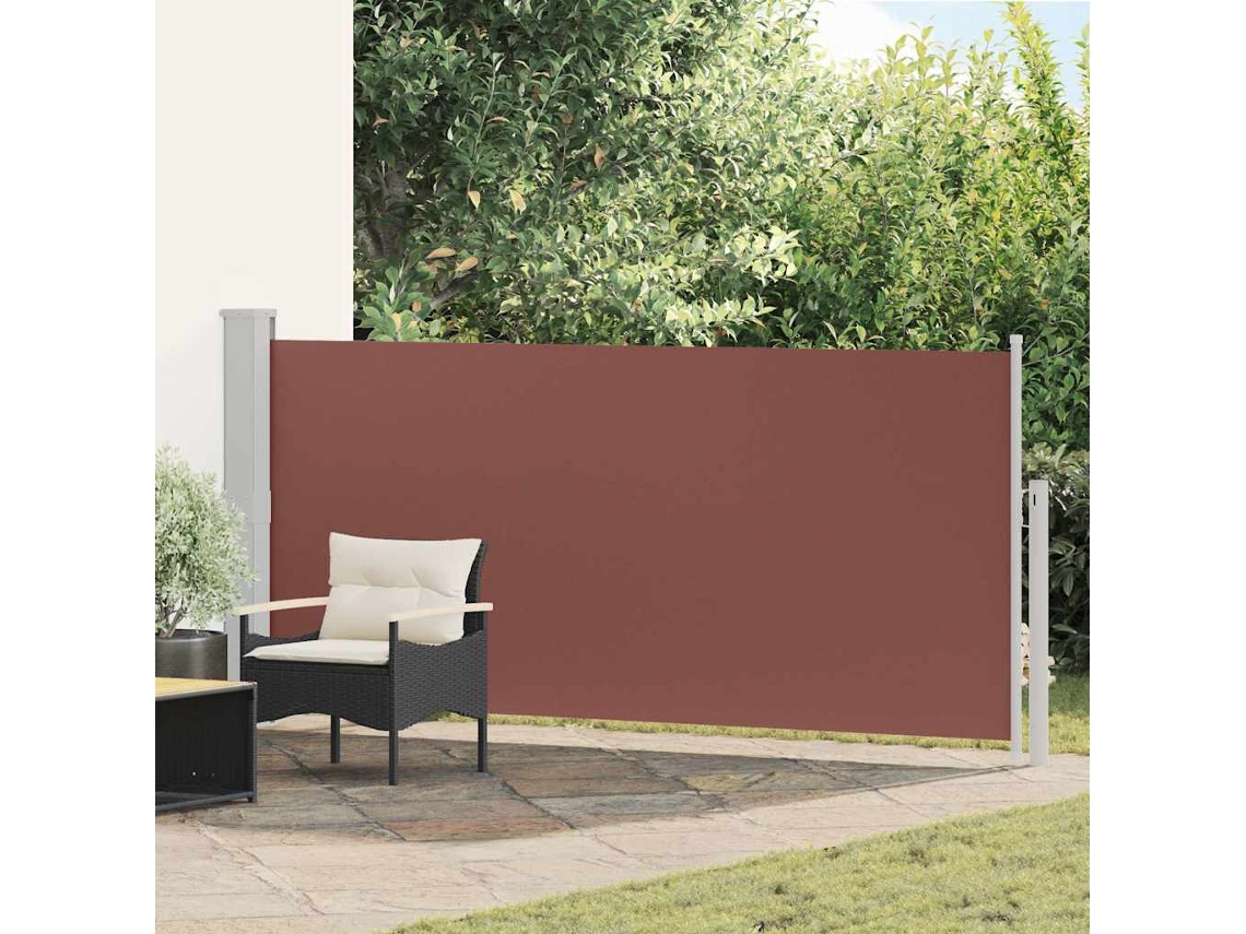 Vidaxl Toldo Lateral Retrátil 140x300 Cm Castanho