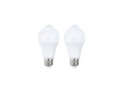 Lurelia Lâmpada Led Com Sensor De Movimento Pir, 2 Peças, E27, 12 W, 70 W, 2700 K, 700 Lm, Branco Quente, Baixo Consumo