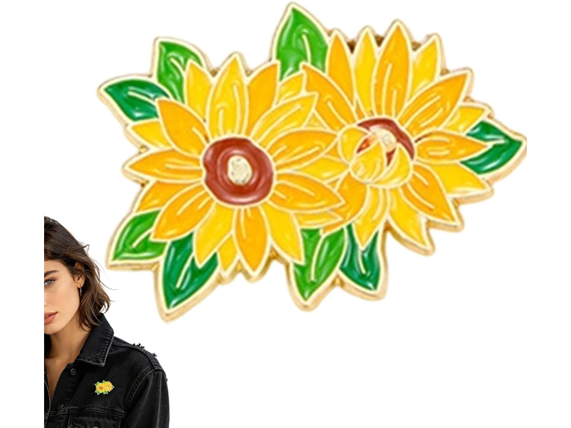 Broches Em Formato De Flor Para Roupas