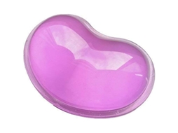 2026-almohadilla De Ratón Ergonómica Con Descanso De Muñeca De Gel De Silicona Transparente En Forma De Corazón (morado)