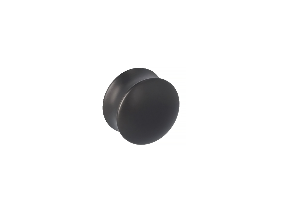 Puxador para Móveis Zamac Diâmetro 40mm Verniz Preto Mate Conjunto de 6 HARDWAREXCHANGE