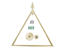 Laxiscreed Suporte De Toalha Nórdico Triangular Dourado Para Casa De Banho