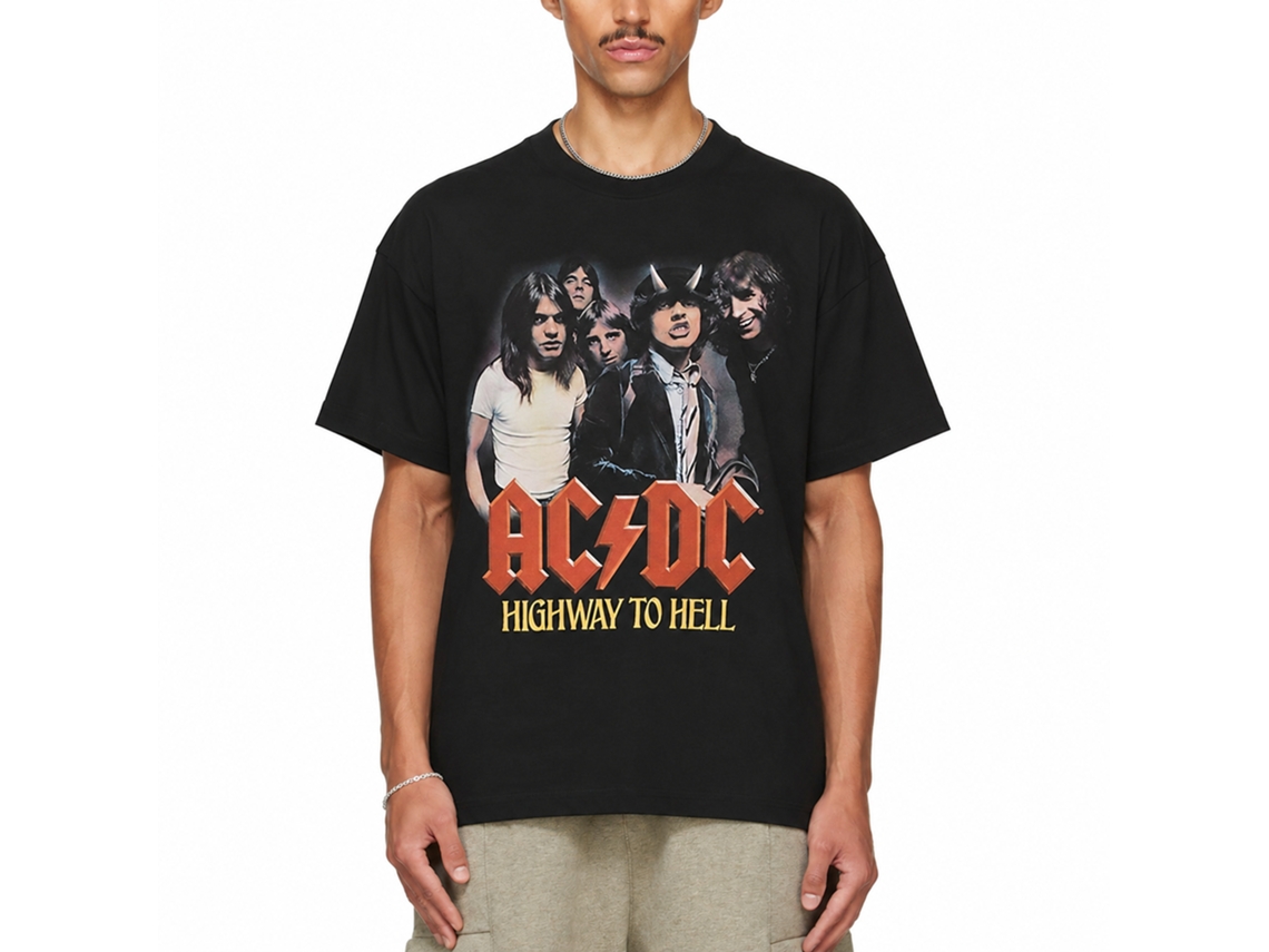 Ac/dc Highway To Hell Band T-shirt Classic Unisex Adults Size:m