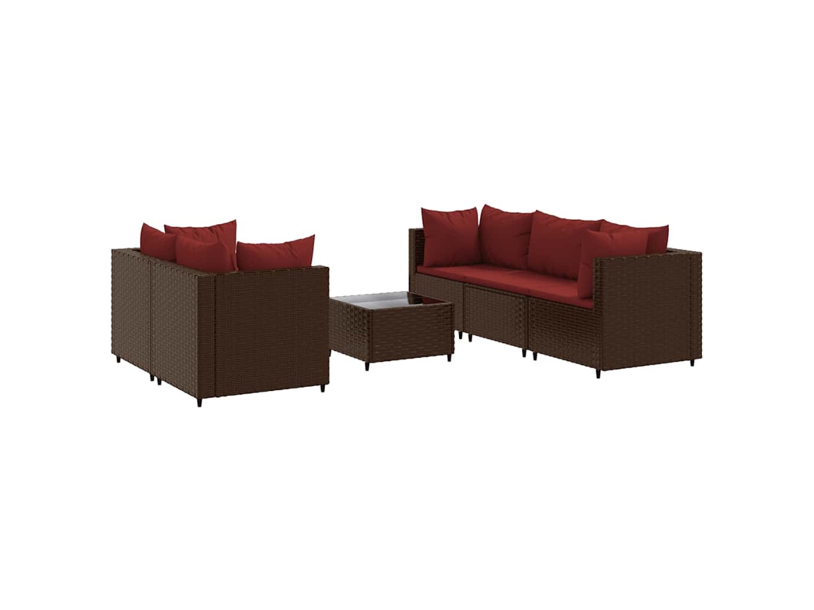 Garden Lounge Set, Garden Lounge Sets Vidaxl Marrom Rattan / Vime (n/a)