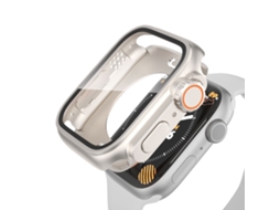 Apple Watch Series 9 / 8 / 7 41mm Mude para Ultra 49mm À Prova D 'Água All-Inclusive Film Hybrid peça Watch Case (Starlight Silver)