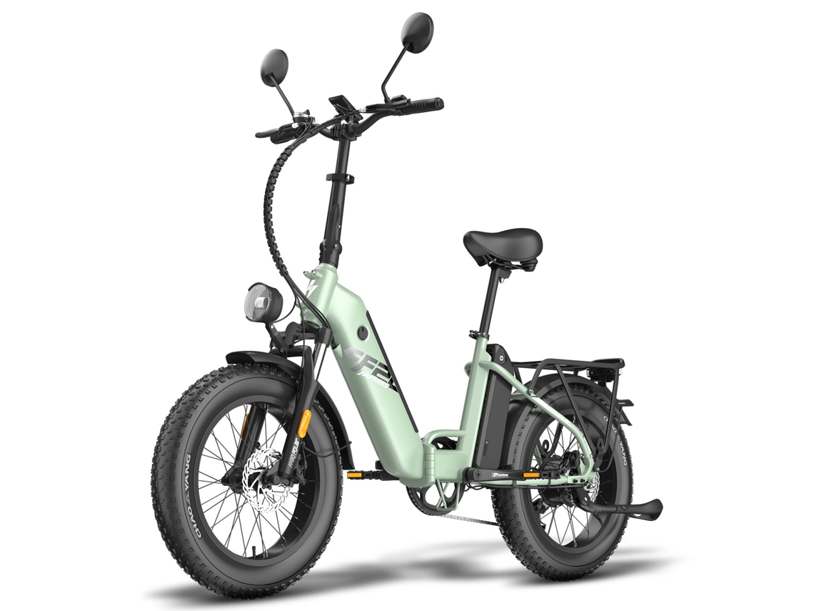 Bicicleta Elétrica Fafrees Ff20 Polar Motor 500w Bateria 48v24ah Pneus De 20 Polegadas Travões De Disco Mecânicos Verde