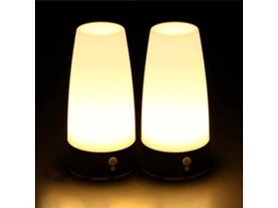 2 Luminárias de Mesa Led Sem Fio com Sensor Pir e 3 Pilhas Aaa de 1,5 V. ZYBLSSBB
